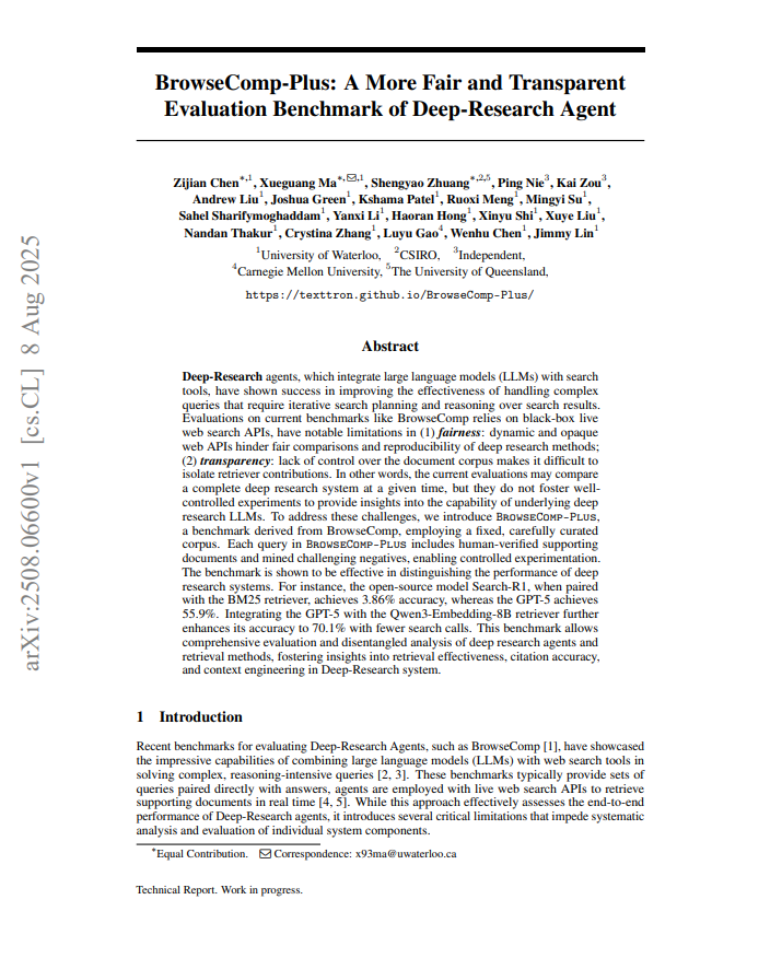 BrowseComp-Plus paper cover